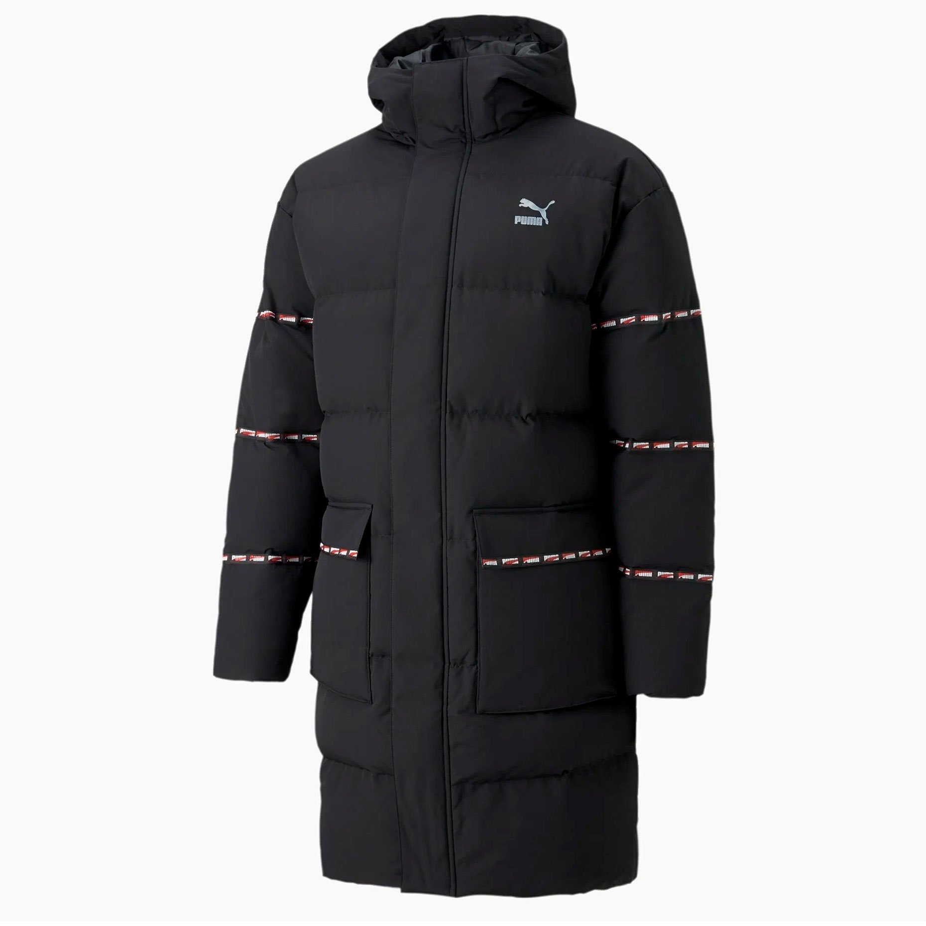 Long puffer jacket puma on sale