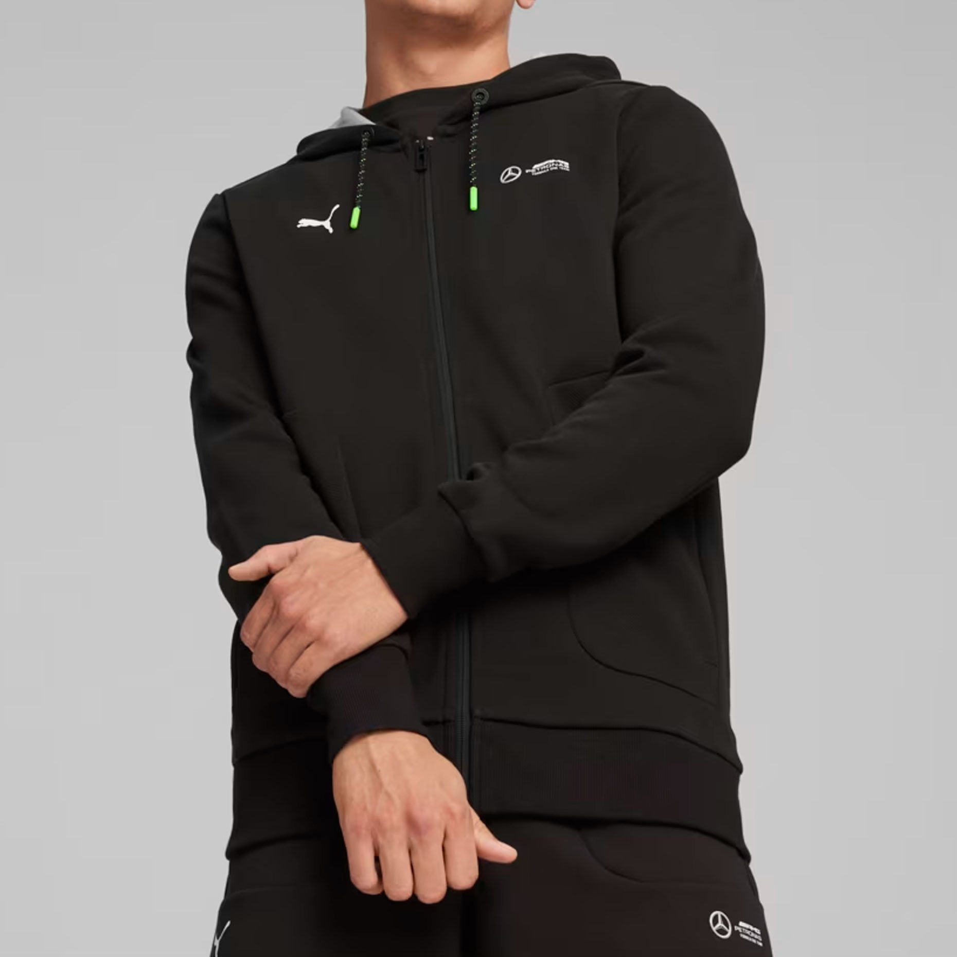 Puma Mercedes AMG Petronas Motorsport Hooded Sweat Jacket 62374401 Footballmania