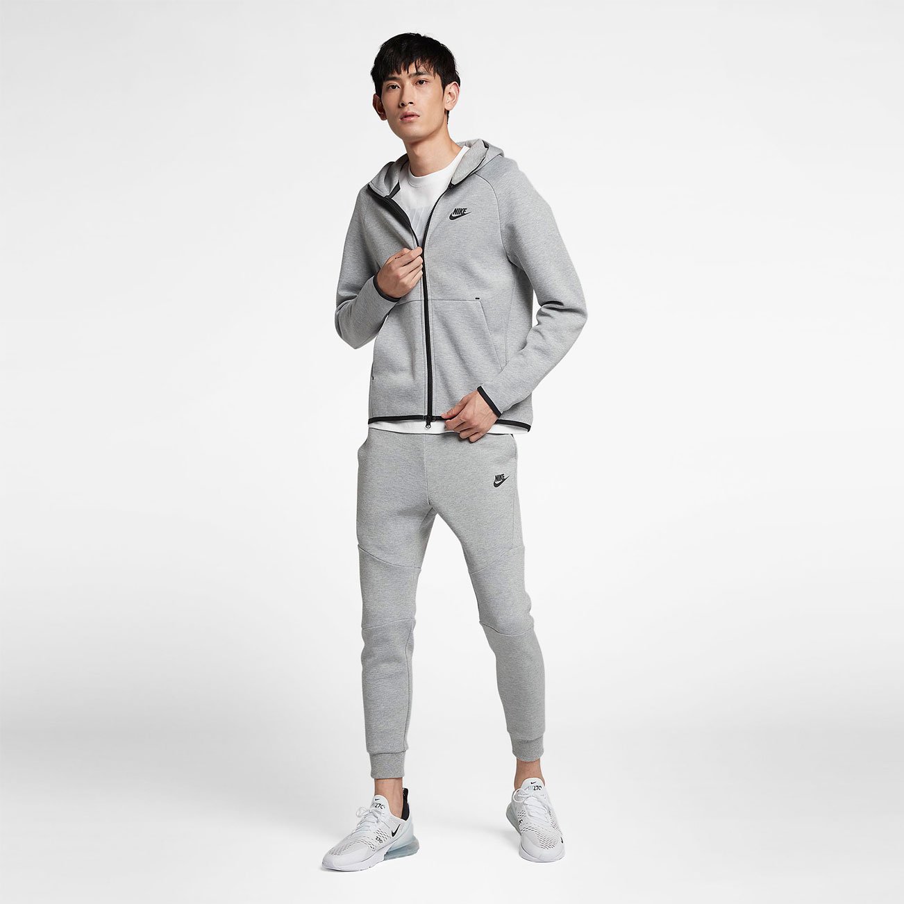 Nike M NSW TCH FLC HOODIE FZ 928483 063 Footballmania