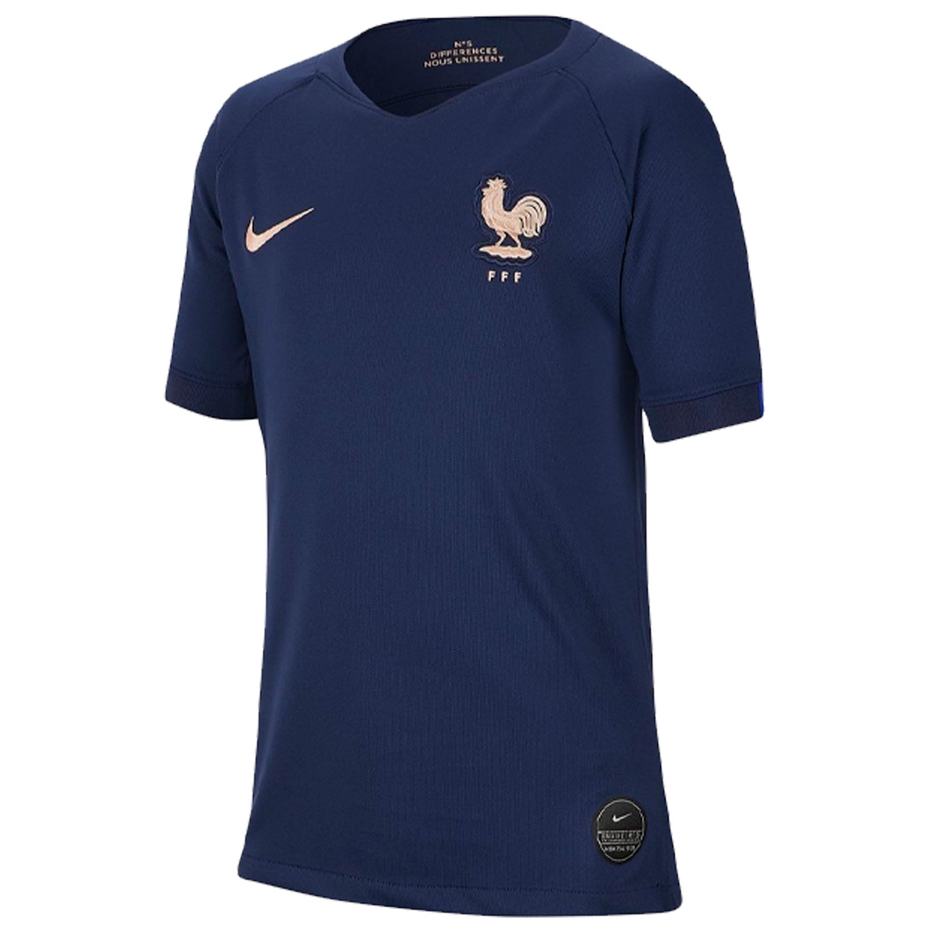 Домашняя детская игровая  футболка Nike сборной Франции