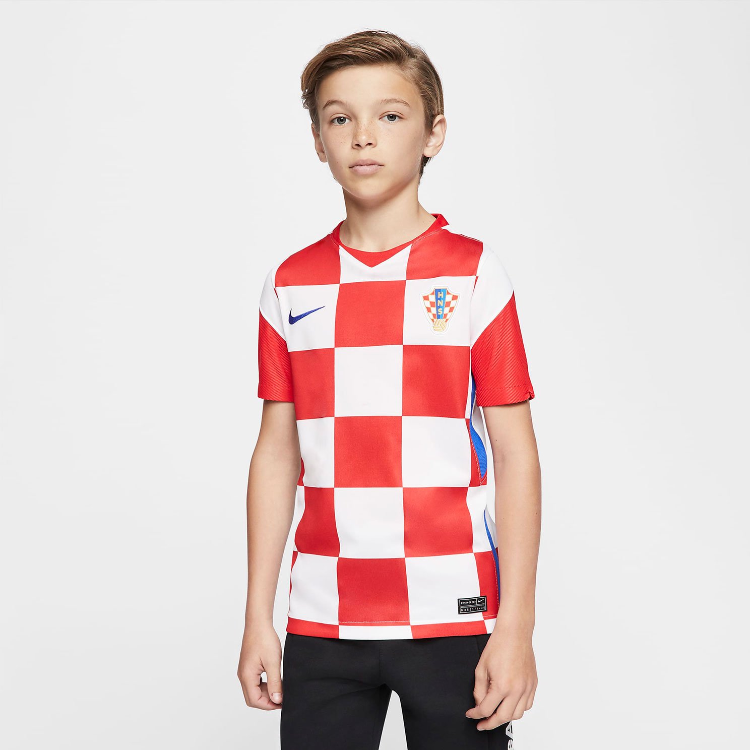 Домашняя детская игровая футболка Nike сборной Хорватии