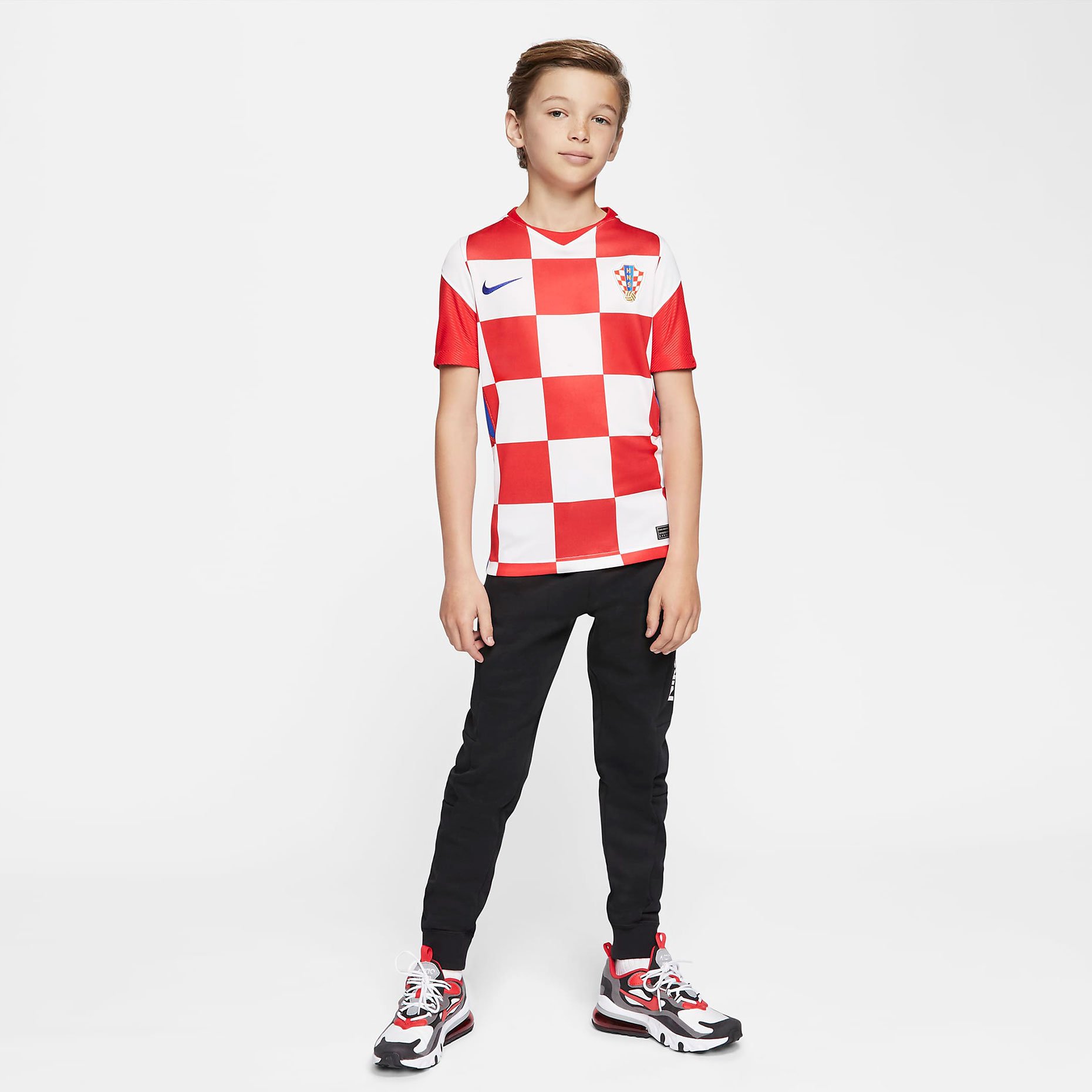 Домашняя детская игровая футболка Nike сборной Хорватии