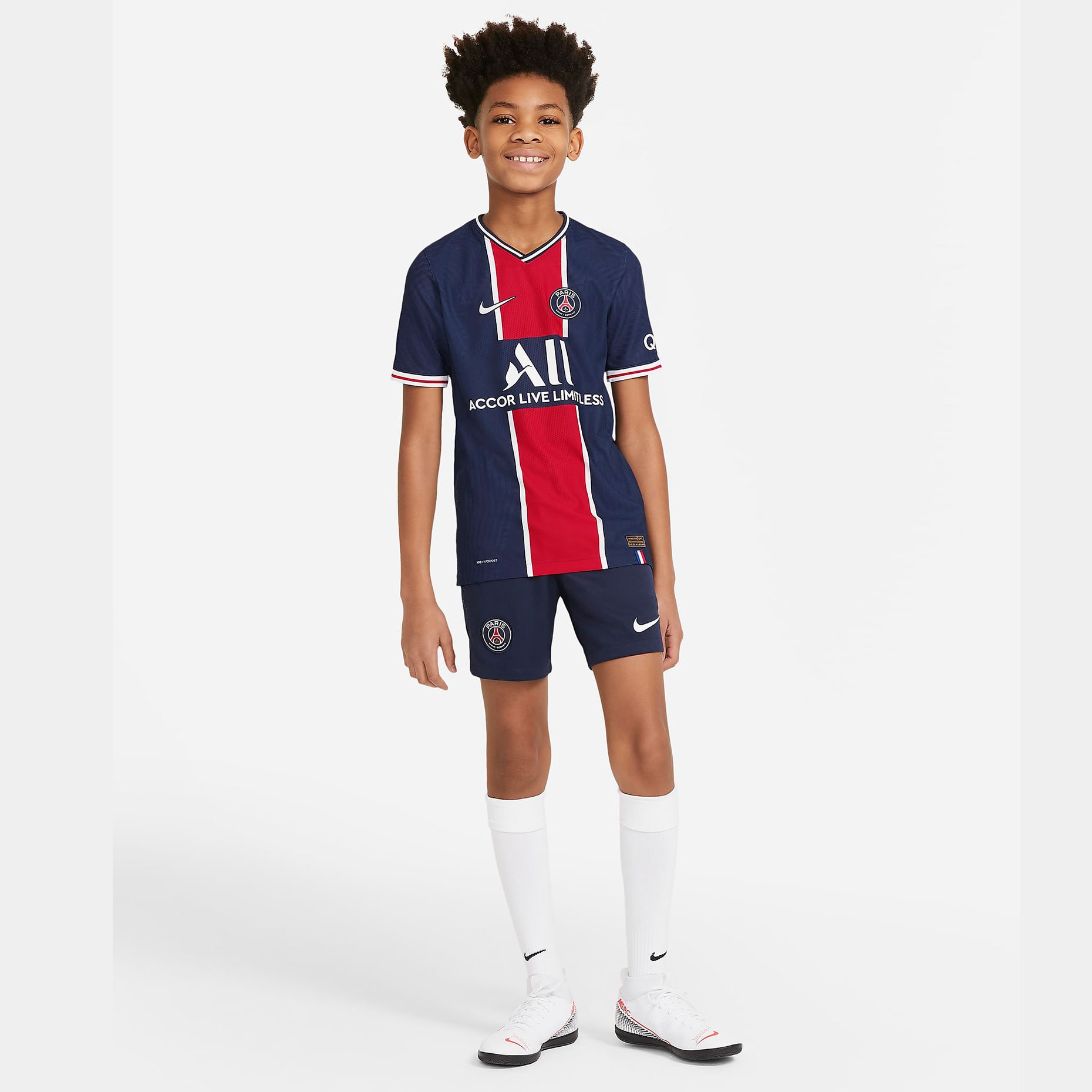 Домашняя детская игровая футболка Nike ФК «Пари Сен-Жермен» (ПСЖ/PSG) 2020/21 Vapor Match