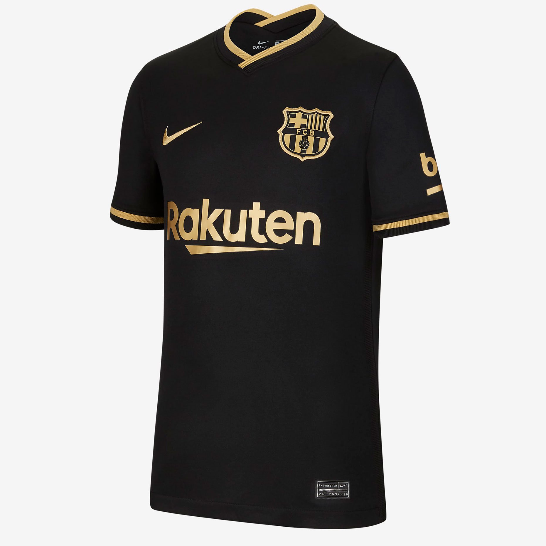 Выездная детская игровая футболка Nike ФК «Барселона» Stadium 2020/21 4-й комплект