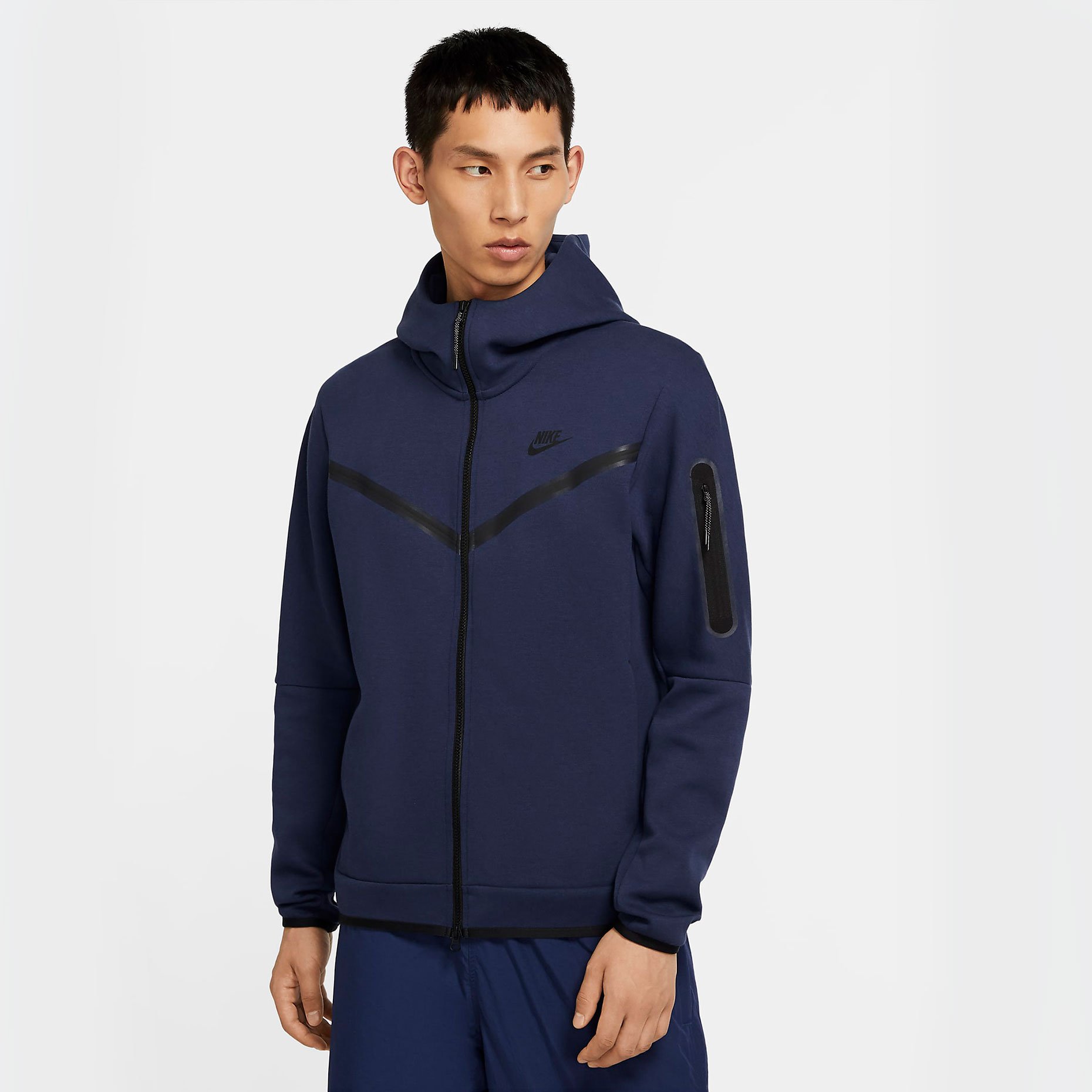 nike sportswear tech fleece blue