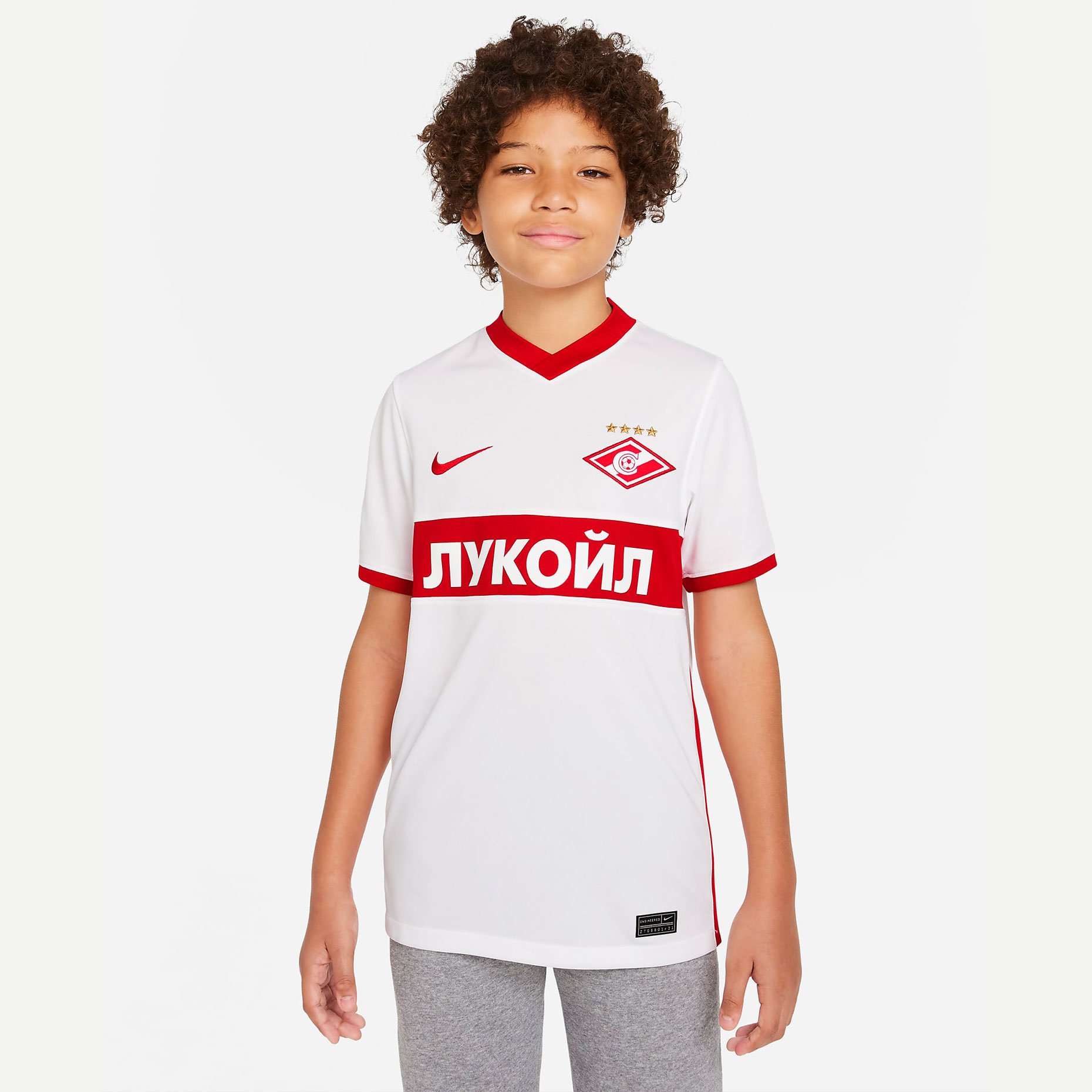 Выездная детская игровая футболка Nike ФК «Спартак» 2021/22