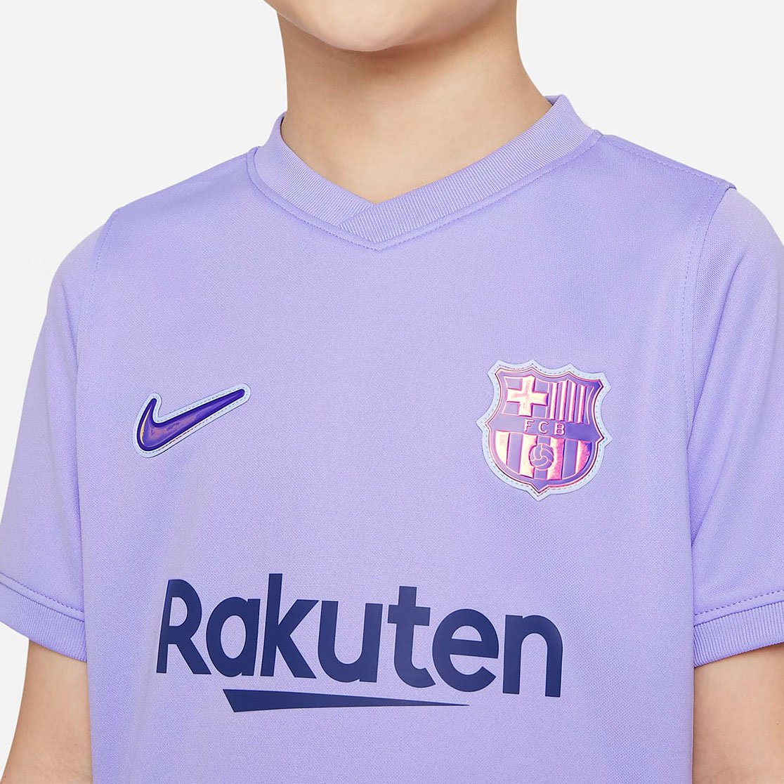 Комплект выездной формы для малышей Nike ФК «Барселона» 2021/22 3-й комплект