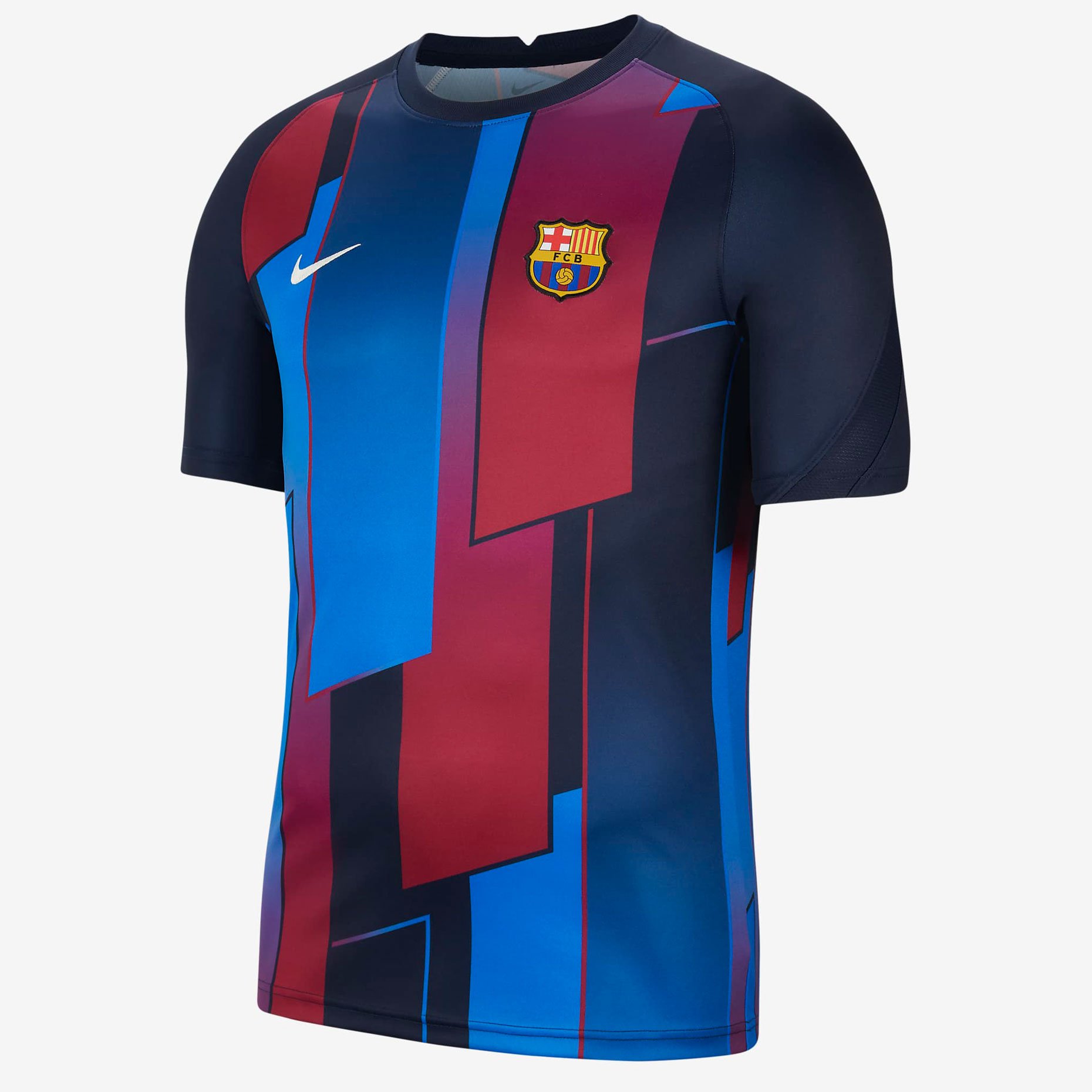 Предматчевая игровая футболка Nike ФК «Барселона» 2021/22