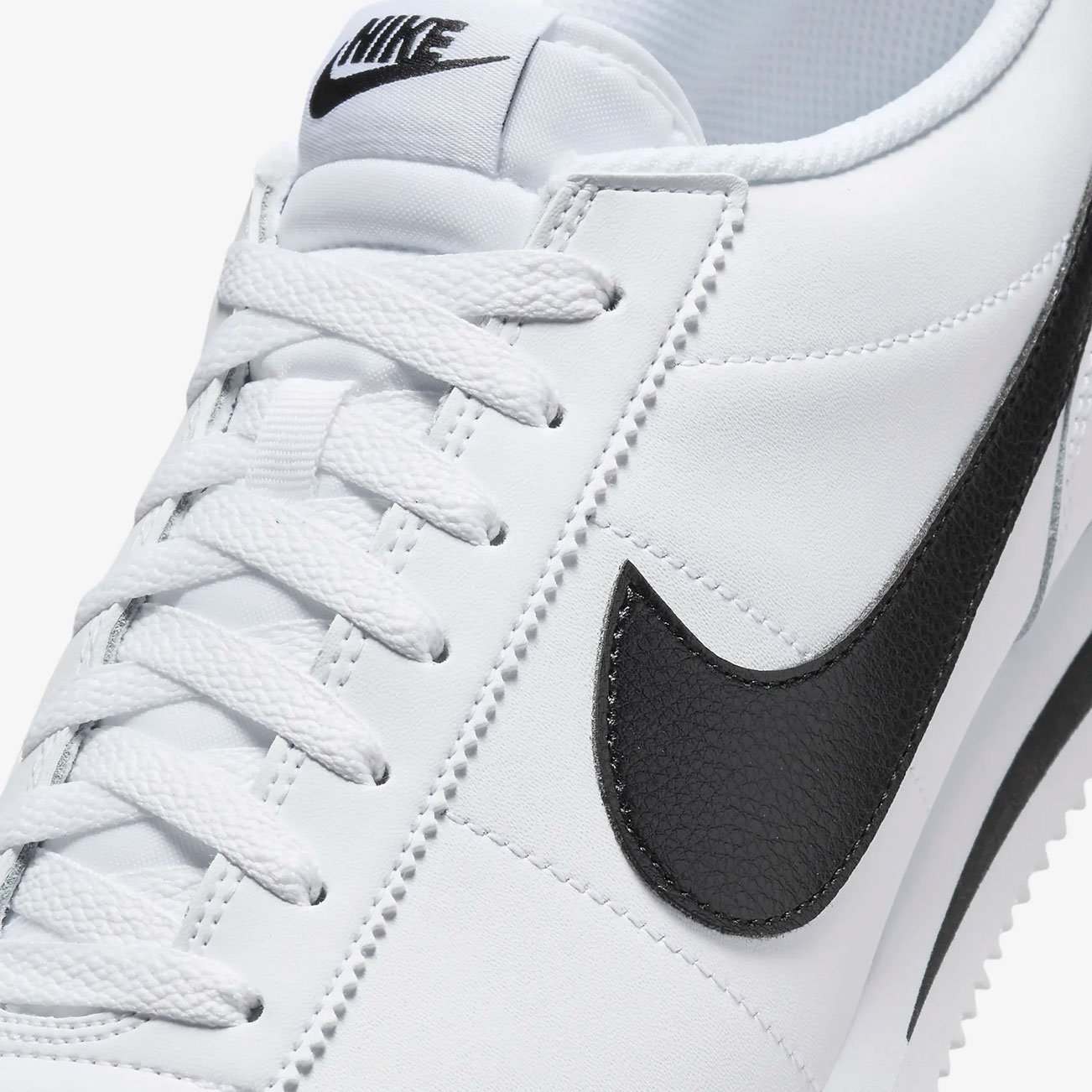 Nike cortez basic leather white on sale