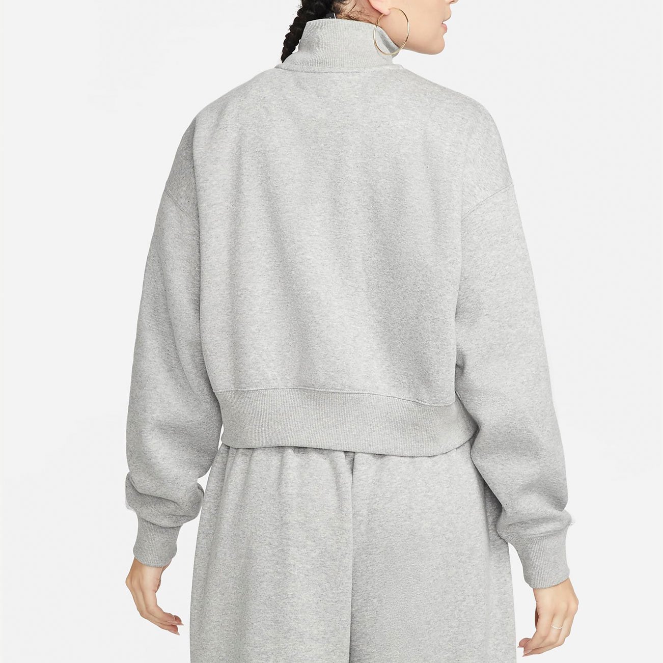 Nike Sportswear Phoenix Fleece 1 2 Zip Cropped Sweatshirt DQ5767 063 Footballmania