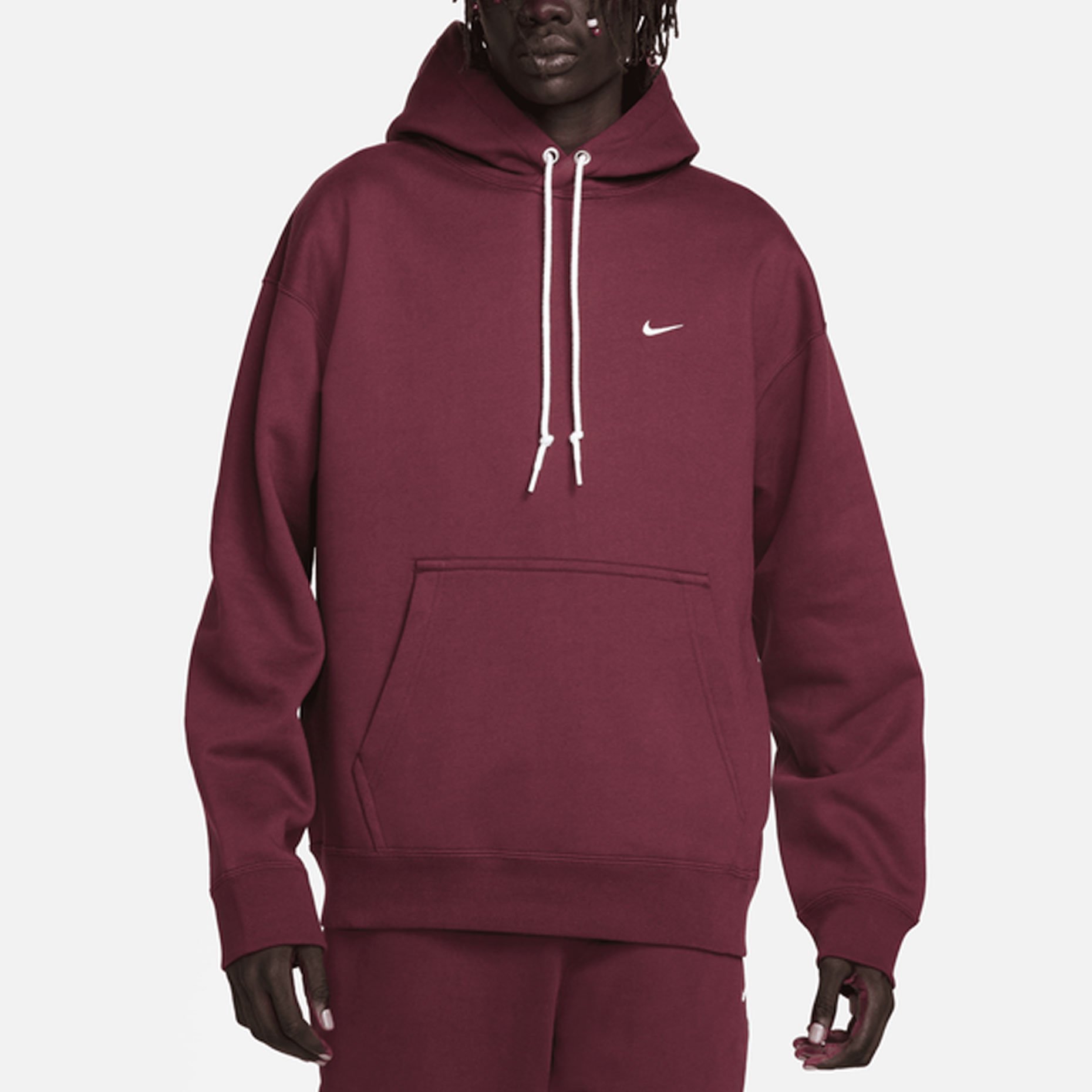 Nike Solo Swoosh Fleece Pullover Hoodie DX1355 681 Footballmania