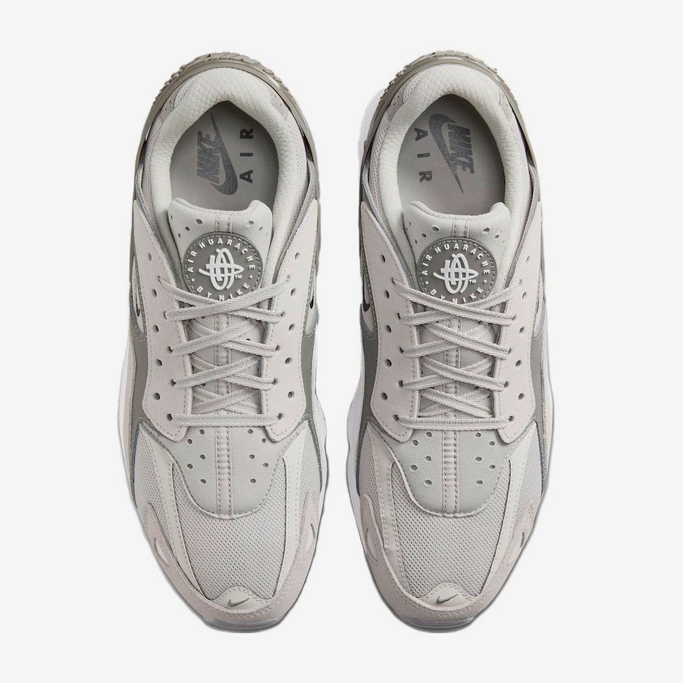 Nike huarache wolf grey and black deals
