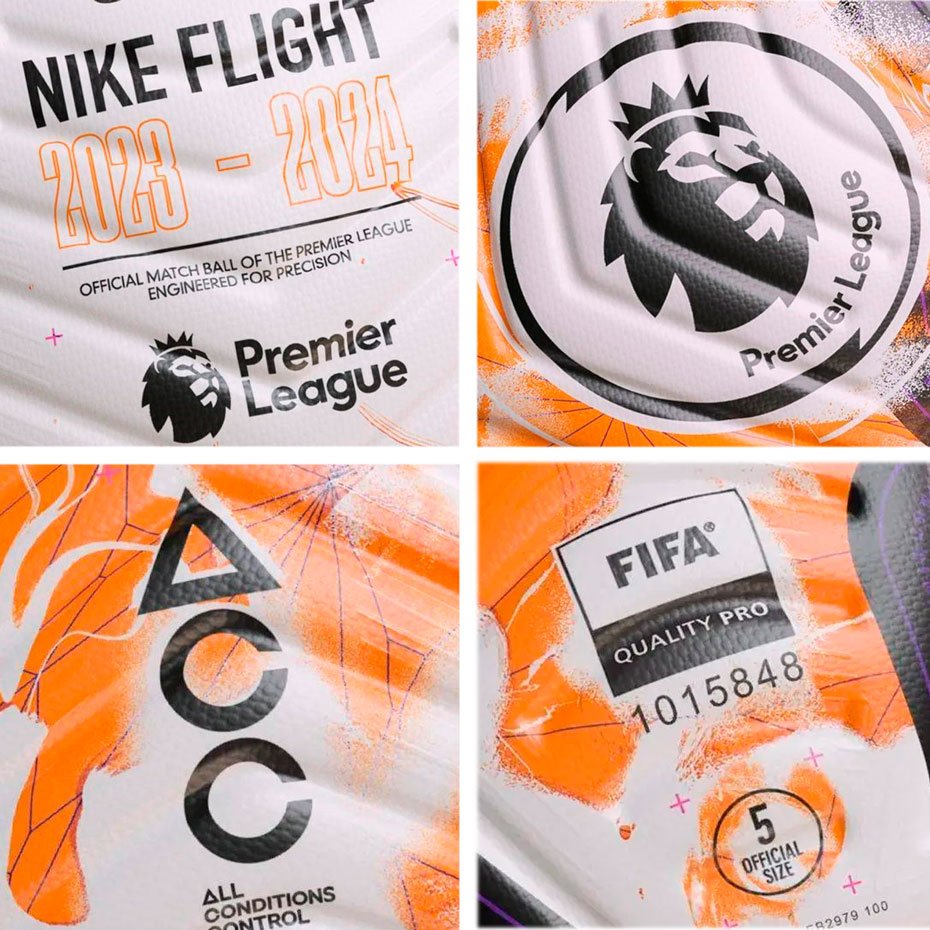 Мяч футбольный Nike Flight Английской Премьер-Лиги 2023/24