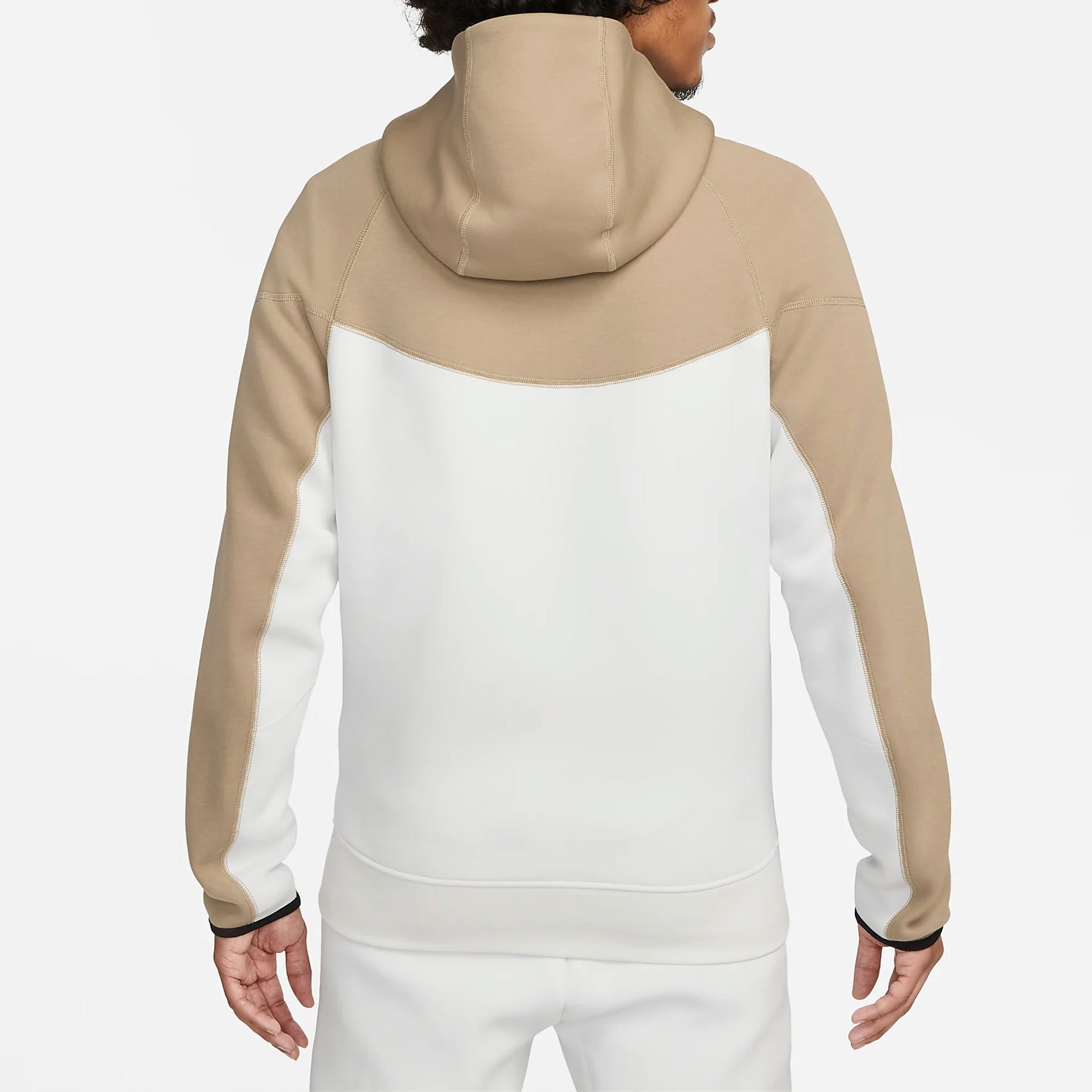 Nike tech fleece zip hoodie platinum grey & white online