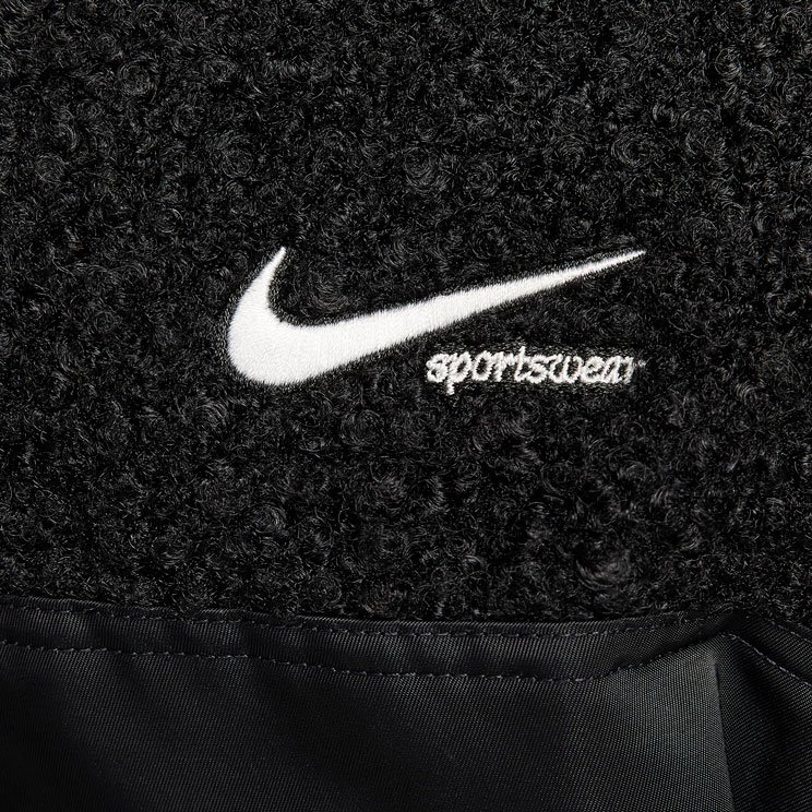 Nike Sportswear Collection High Pile Fleece Bomber Jacket FB8778 010 Footballmania