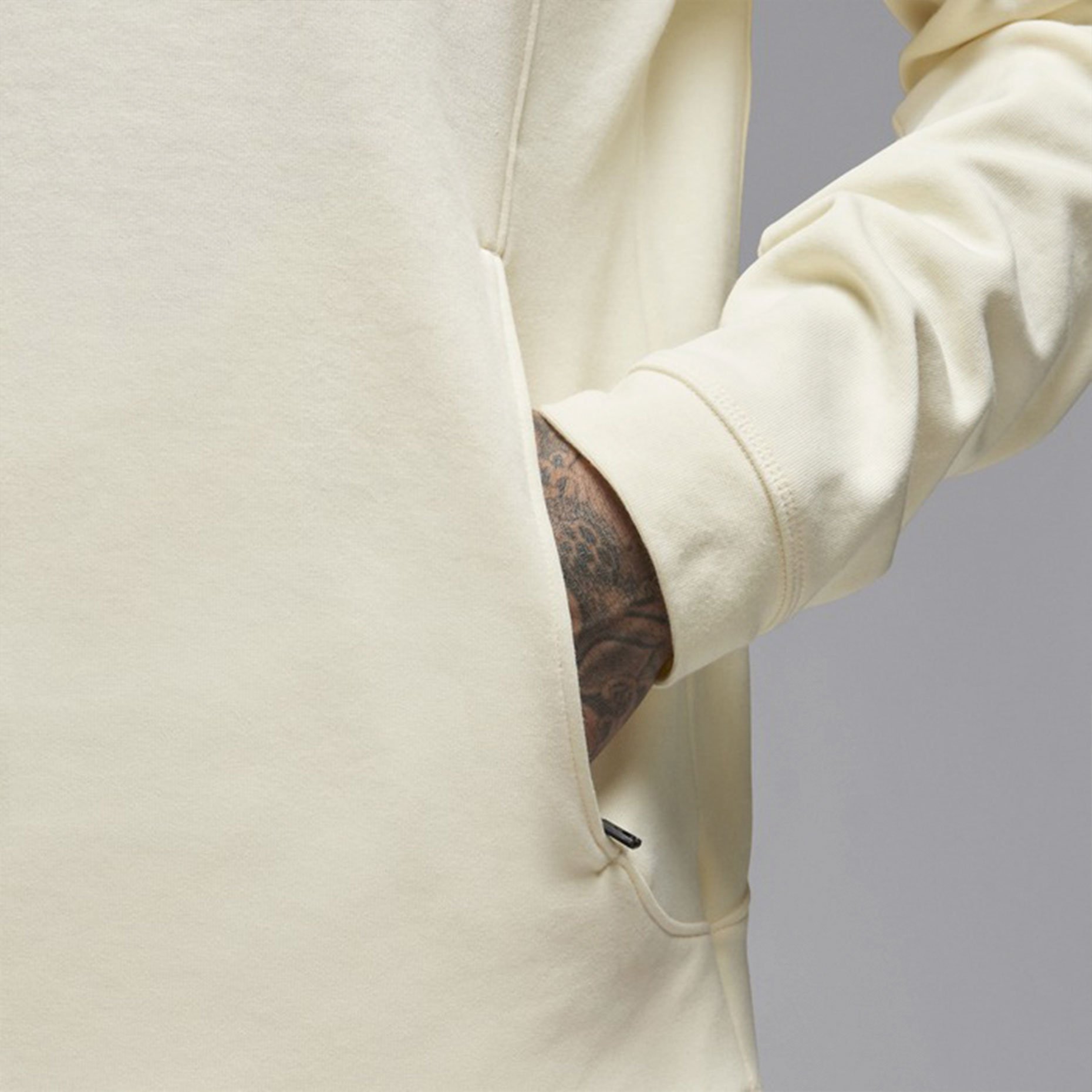 Off white jordan hoodie cream best sale