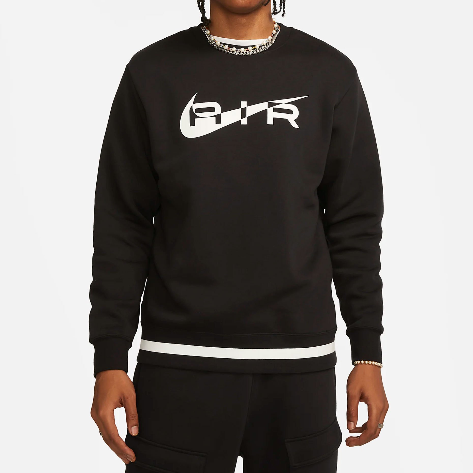 Nike Air Fleece Crew Neck Sweatshirt FN7692 010 Footballmania