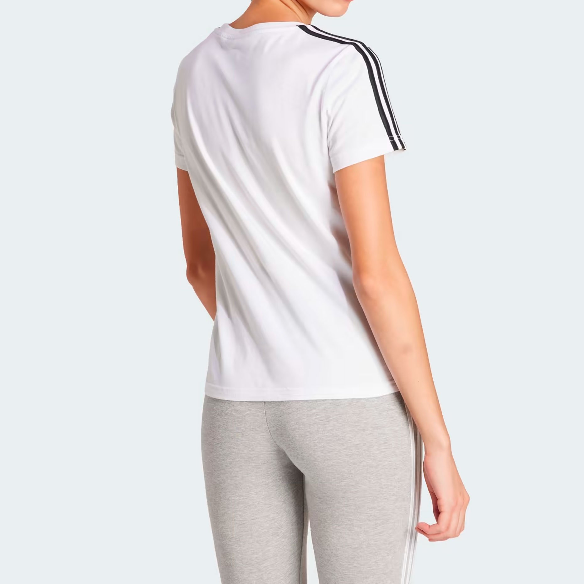 Adidas damen t shirt essentials 3 stripes outlet