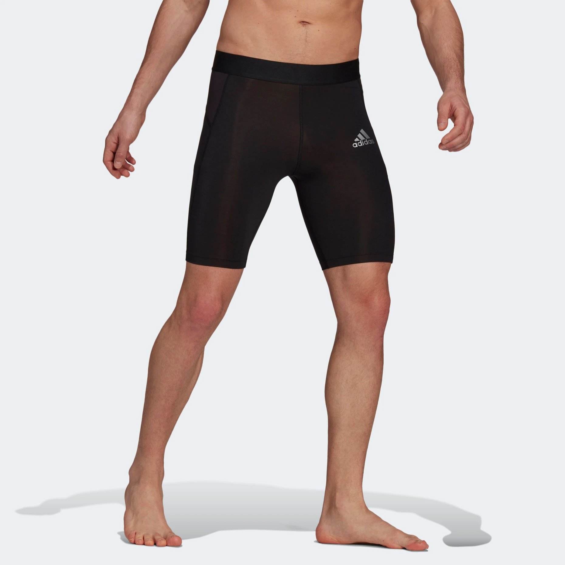 Adidas fitted shorts on sale
