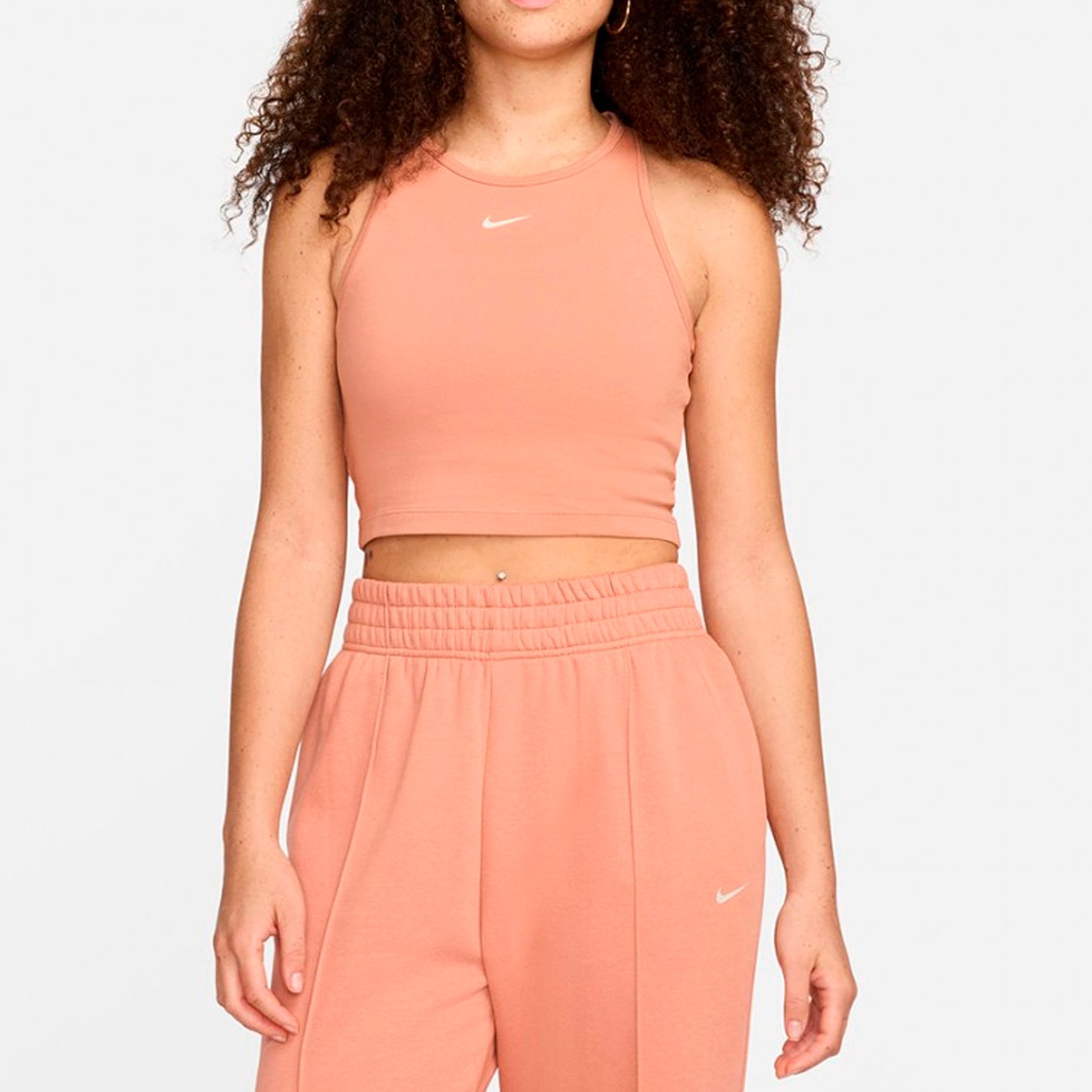 Nike cropped elastika tank on sale