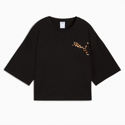 Футболка женская Puma Wardrobe Ess Leo Luxe Graphic Short Tee