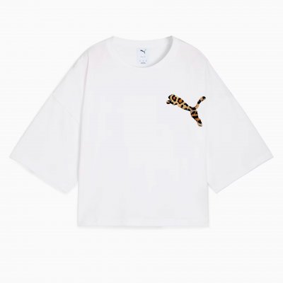 Футболка женская Puma Wardrobe Ess Leo Luxe Graphic Short Tee