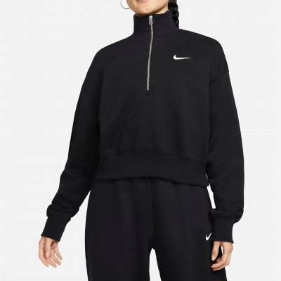 Толстовка женская Nike Sportswear Phoenix Fleece 1/2-Zip Cropped Sweatshirt