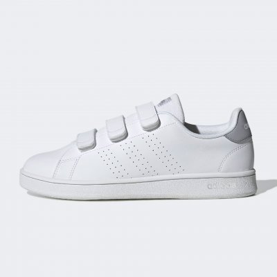 Adidas advantage all white sales